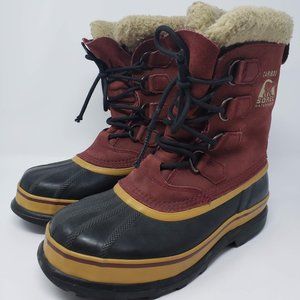 Sorel Caribou Burgundy Boots